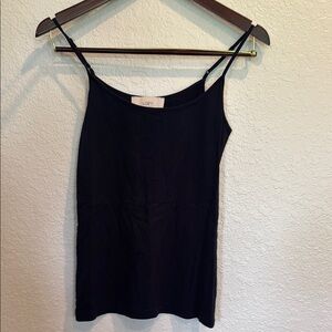 LOFT Black Fitted Camisole Top